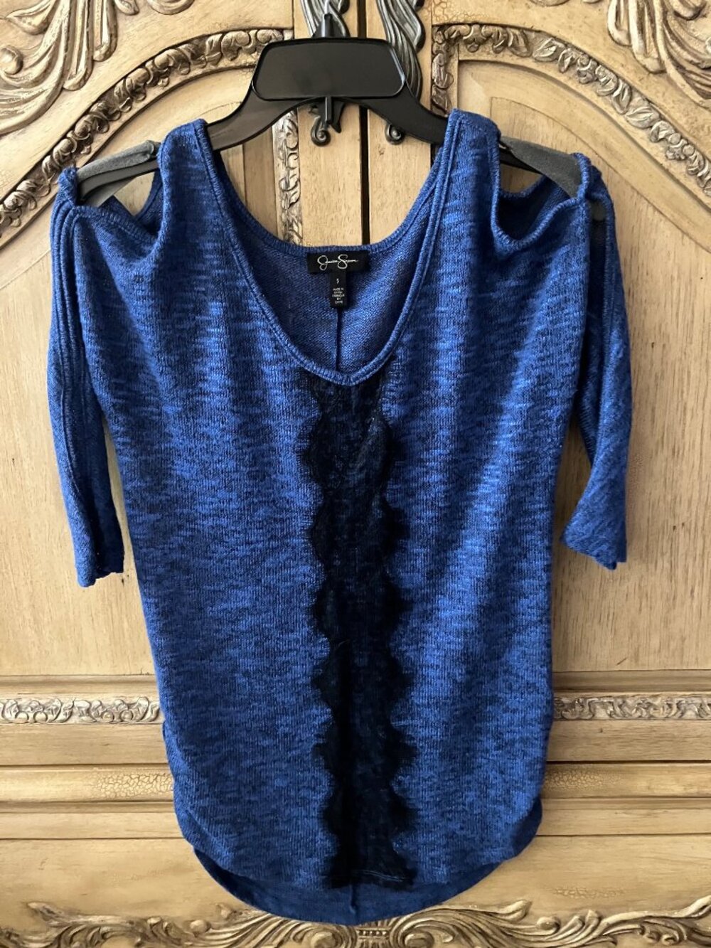 JESSICA SIMPSON - Bright blue  - high - low tunic - SMALL - NWOT